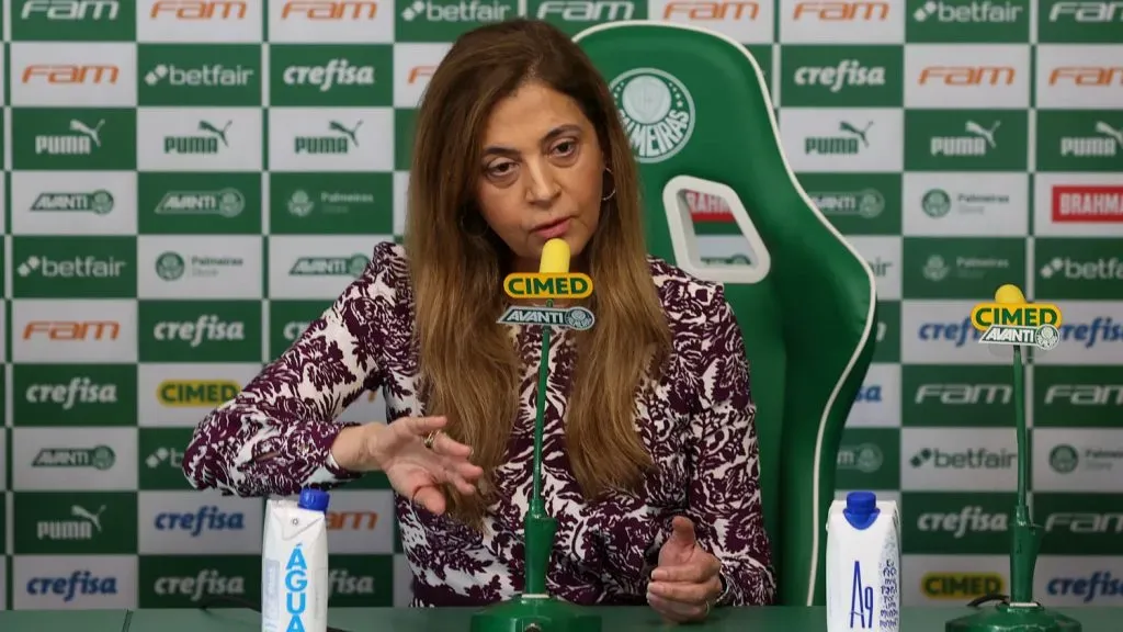 Leila Pereira aprova novo acordo no Palmeiras. Foto: Flickr Oficial SE Palmeiras/Cesar Greco