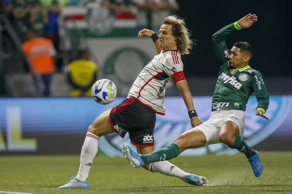 David Luiz em partida contra o Palmeiras. (Photo by Miguel Schincariol/Getty Images)