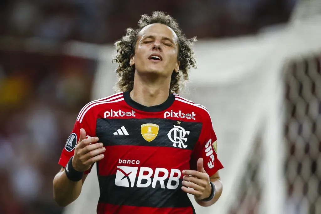 David Luiz lamenta gol perdido pelo Flamengo. (Photo by Wagner Meier/Getty Images)