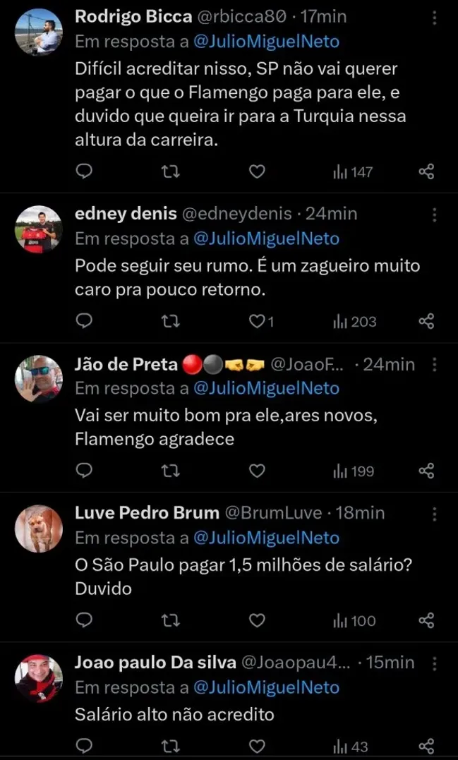 Repercussão via Twitter