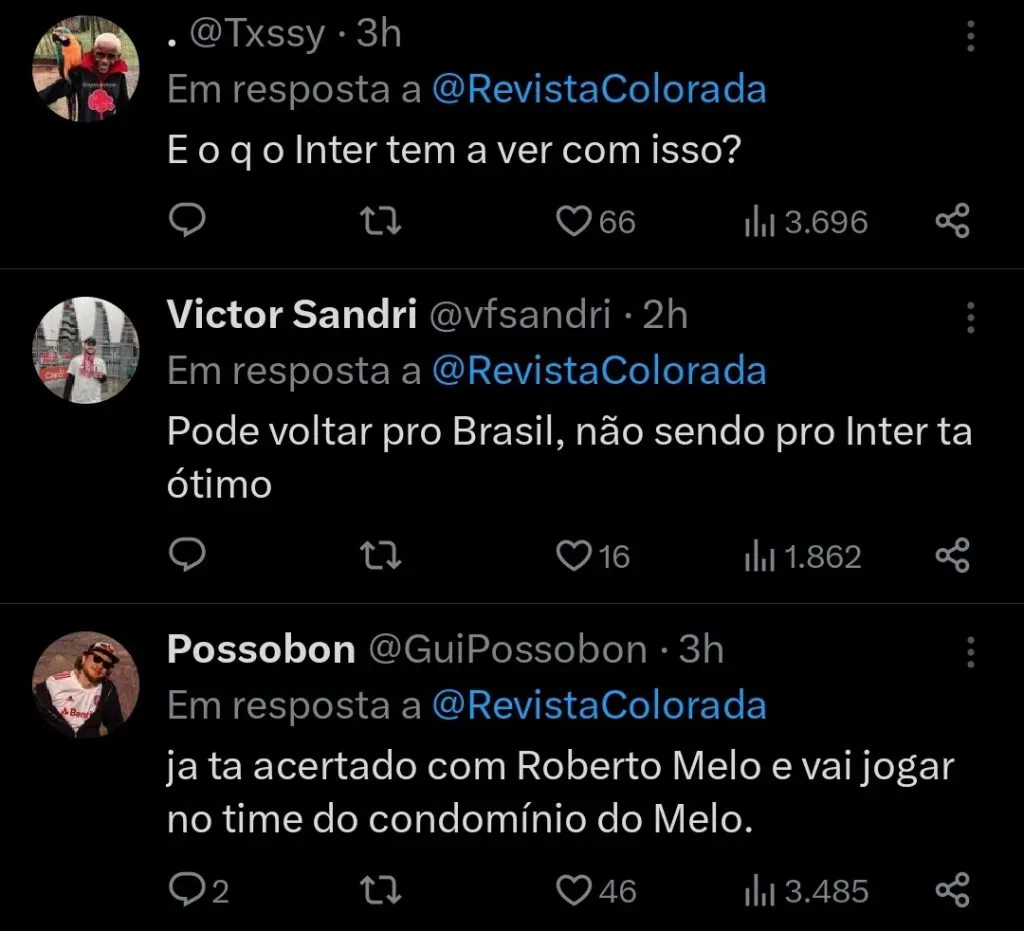 Repercussão via Twitter