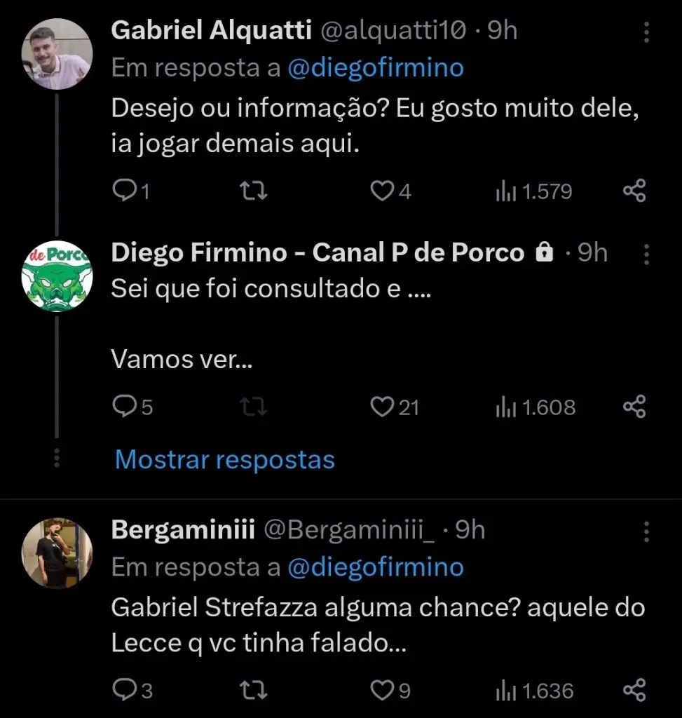Repercussão via Twitter