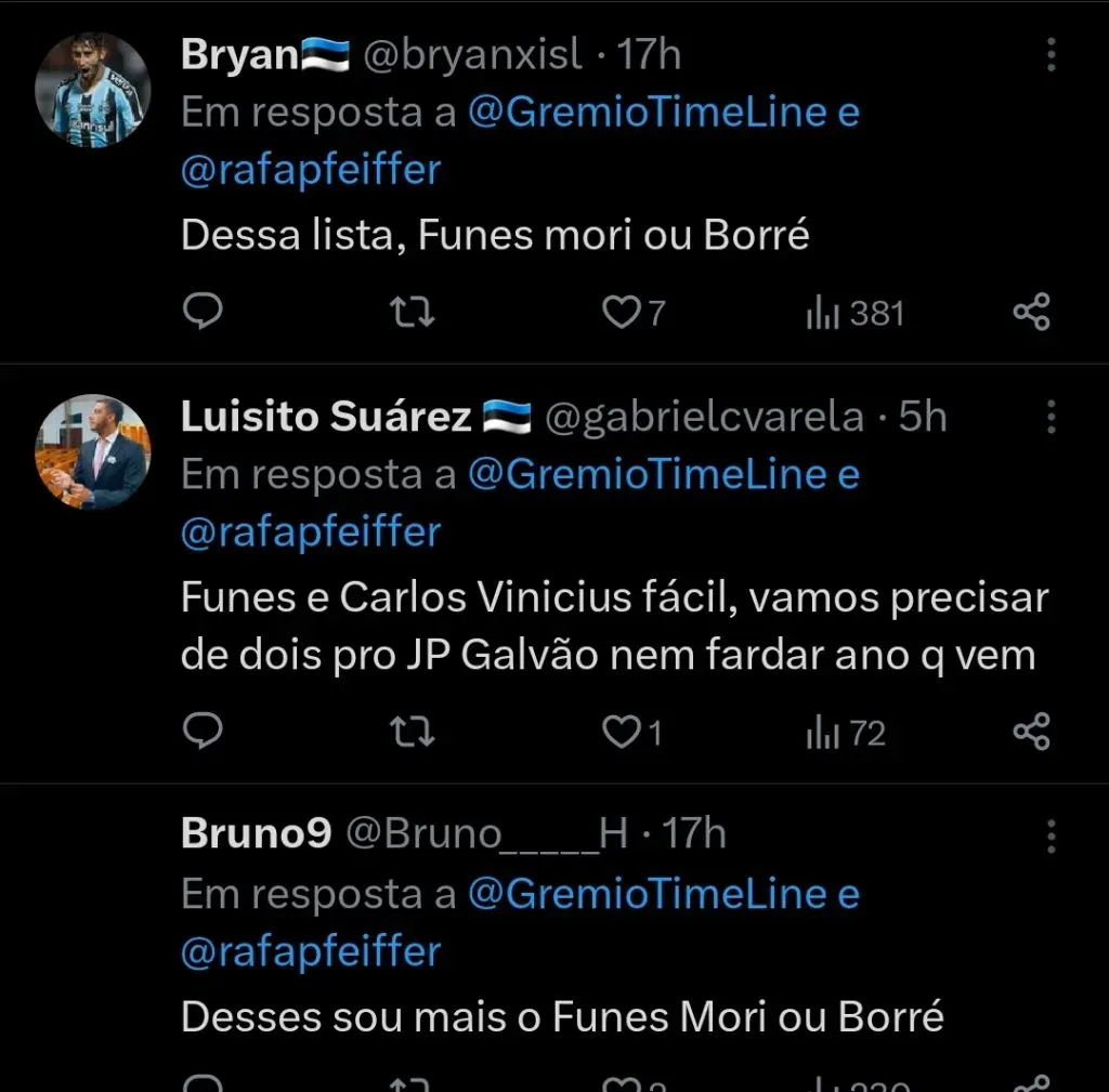 Repercussão via Twitter