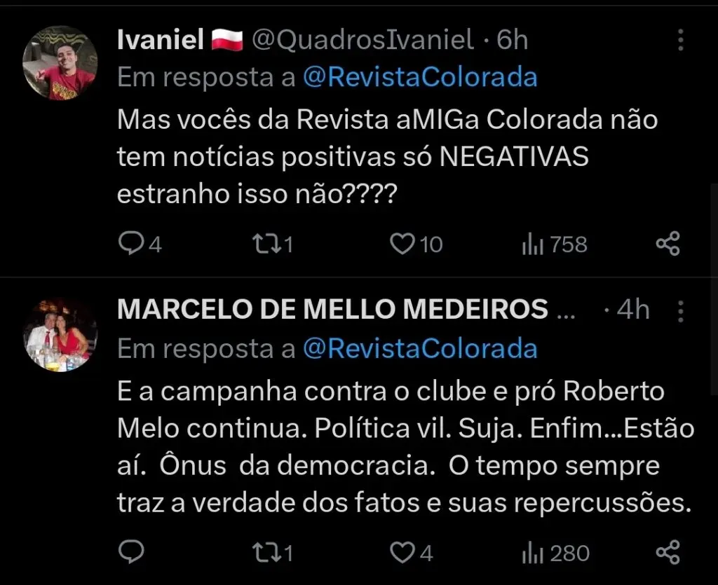 Repercussão via Twitter