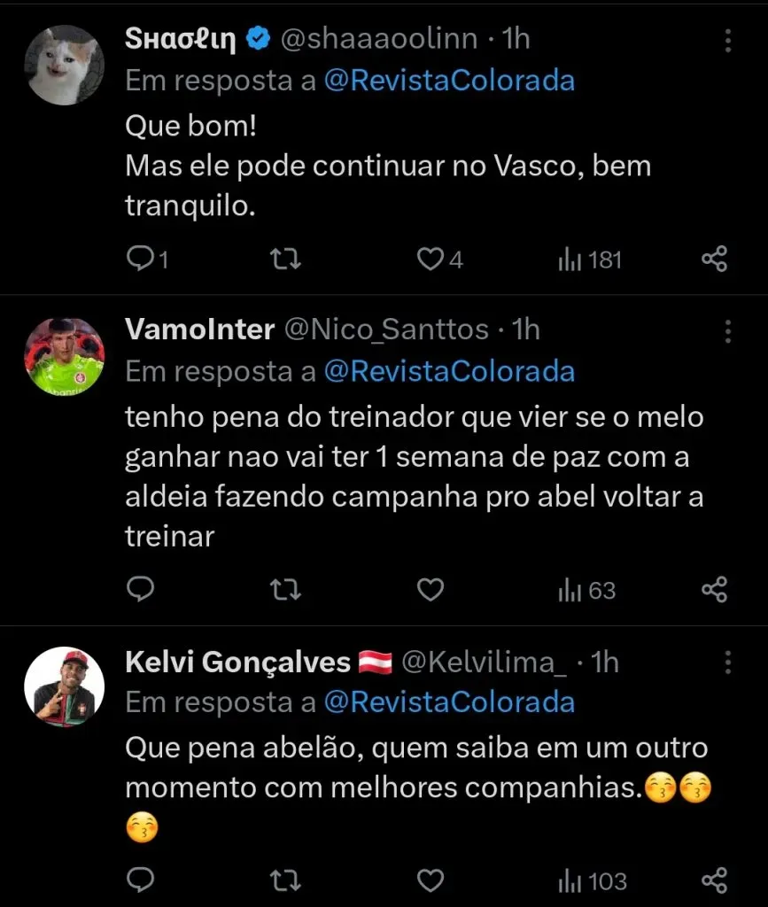 Repercussão via Twitter