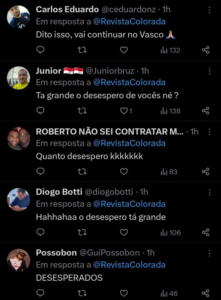 Repercussão via Twitter