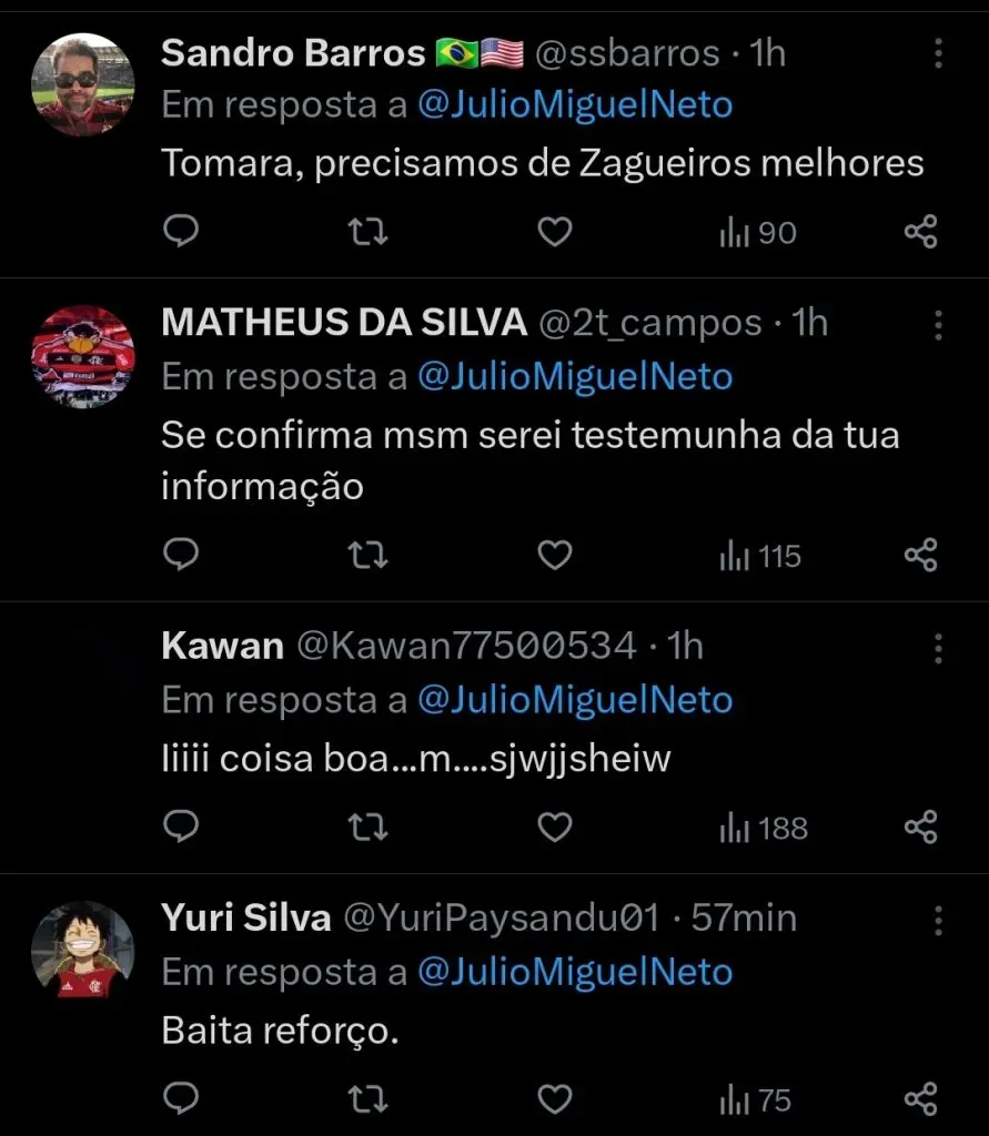 Repercussão via Twitter