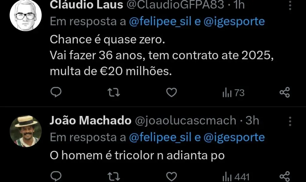 Repercussão via Twitter