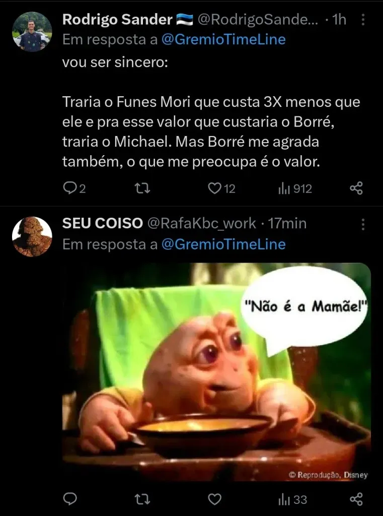 Repercussão via Twitter