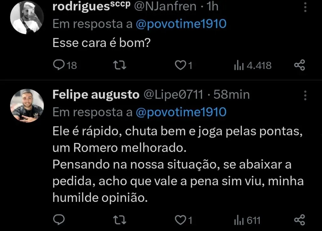 Repercussão via Twitter