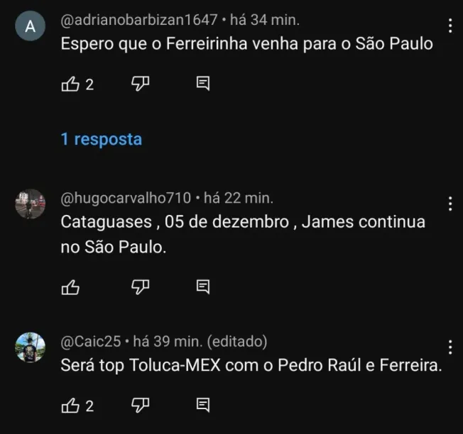 Repercussão via YouTube