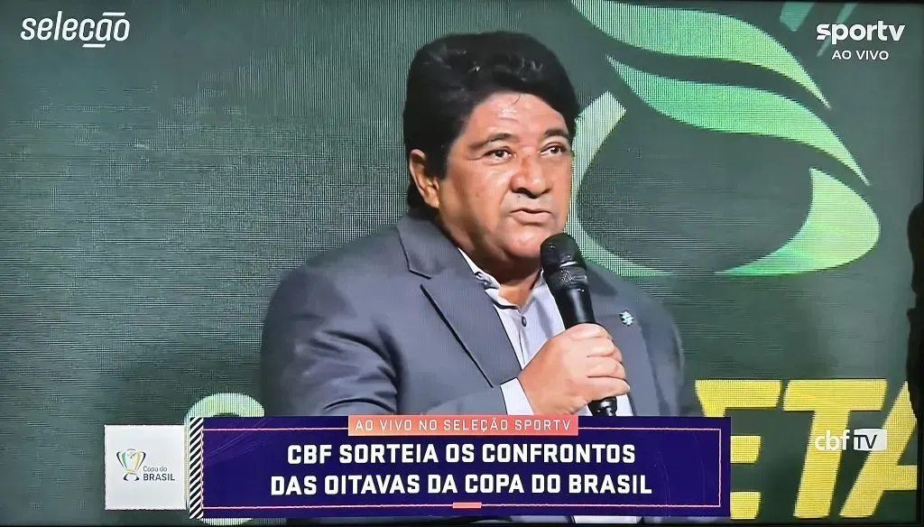 Ednaldo Rodrigues está fora da CBF. Foto: Reprodução CBF TV