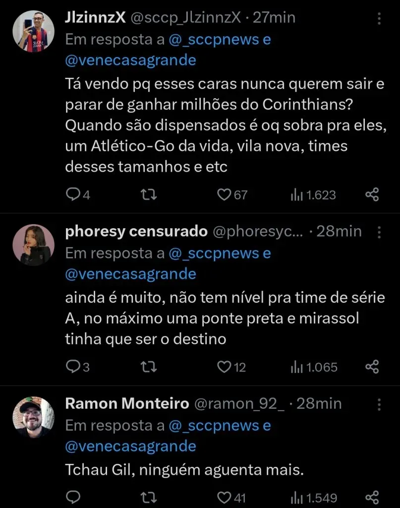 Repercussão via Twitter