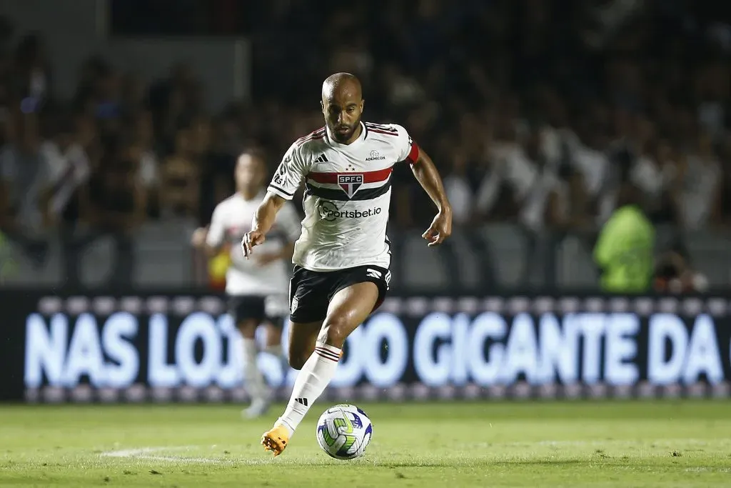 Lucas em ação pelo São Paulo (Photo by Wagner Meier/Getty Images)