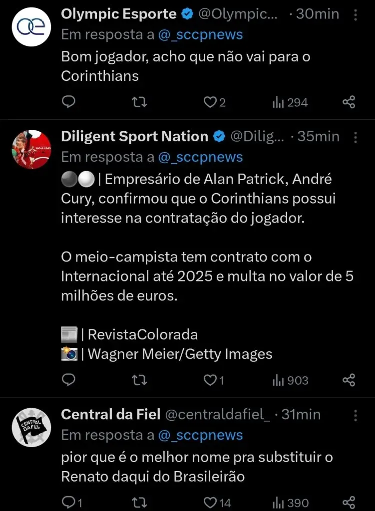 Repercussão via Twitter
