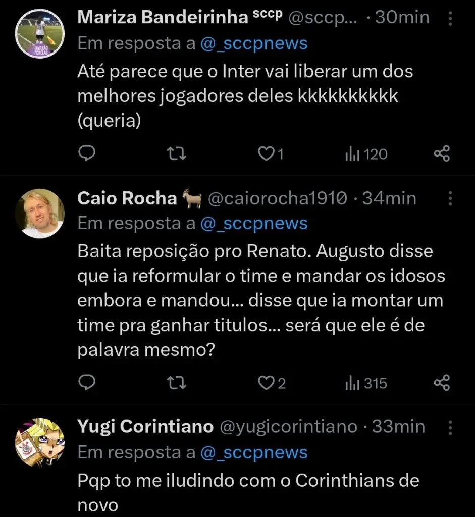 Repercussão via Twitter