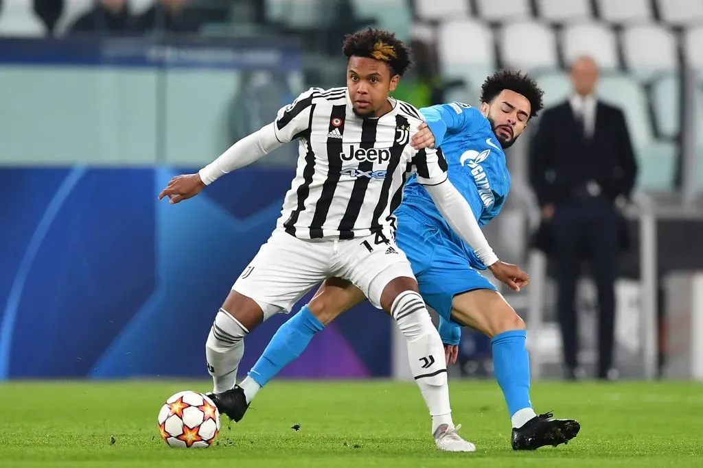 Claudinho em partida contra a Juventus, pela UEFA Champions League. (Photo by Valerio Pennicino/Getty Images)