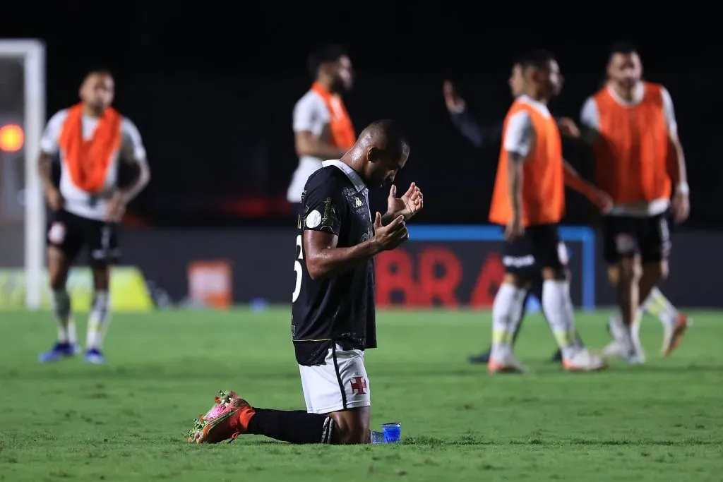 RIO DE JANEIRO, BRAZIL – NOVEMBER 28: Paulo Henrique of Vasco reacts after defeating the match between Vasco Da Gama and Corinthians as part of Brasileirao 2023 at Sao Januario Stadium on November 28, 2023 in Rio de Janeiro, Brazil. (Photo by Buda Mendes/Getty Images)