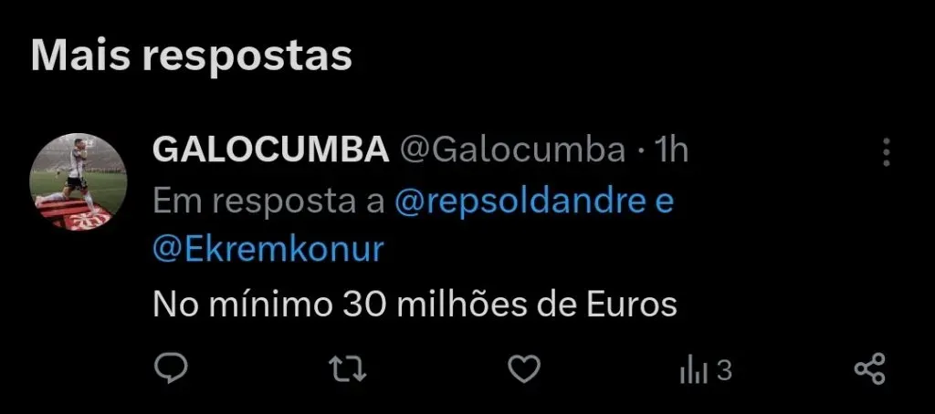 Repercussão via Twitter