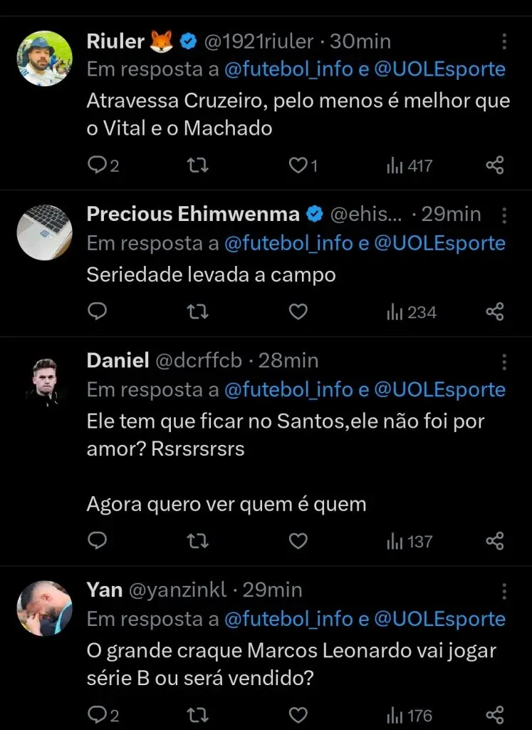 Repercussão via Twitter