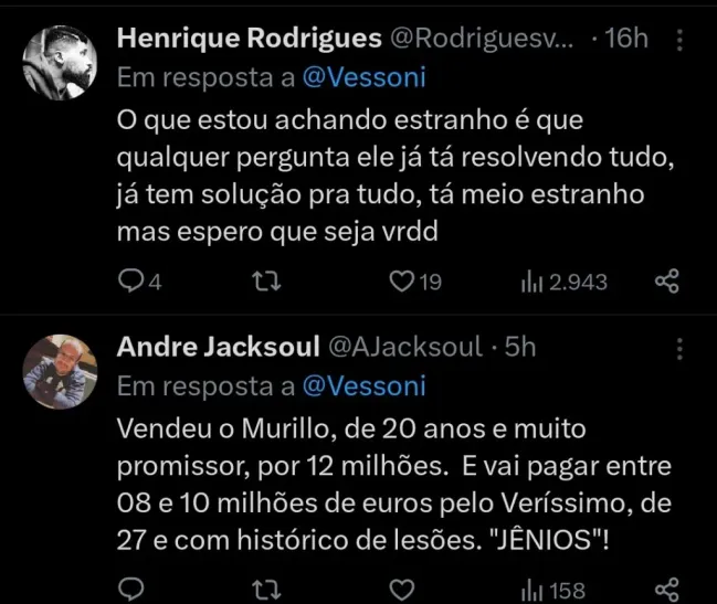 Repercussão via Twitter