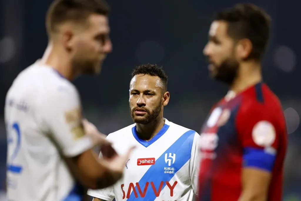 Neymar pelo Al Hilal. (Photo by Francois Nel/Getty Images)