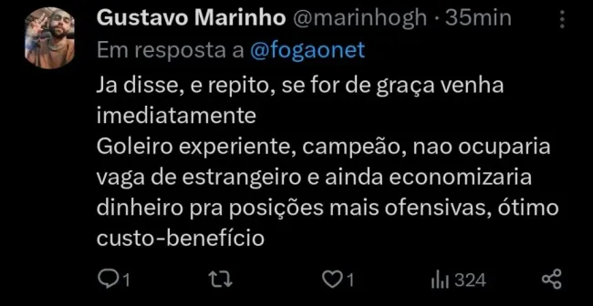 Repercussão via Twitter
