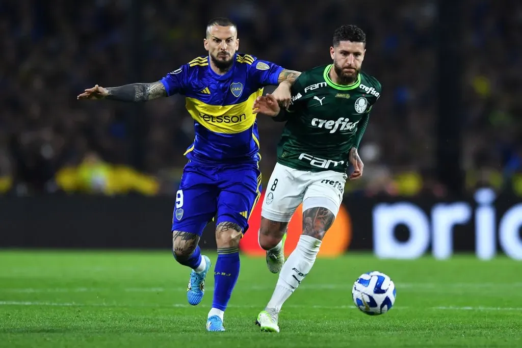 Darío Benedetto durante partida contra o Palmeiras. (Photo by Marcelo Endelli/Getty Images)