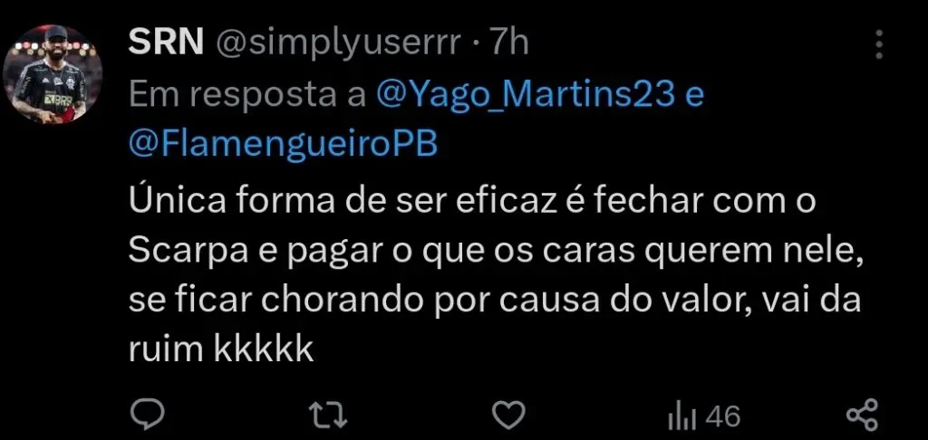 Repercussão via Twitter