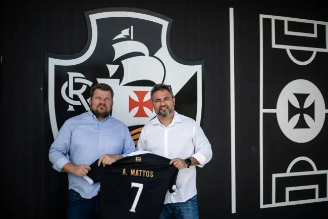 Lúcio Barbosa, CEO do Vasco e Alexandre Mattos, novo diretor de futebol do Vasco | Foto: Leandro Amorim