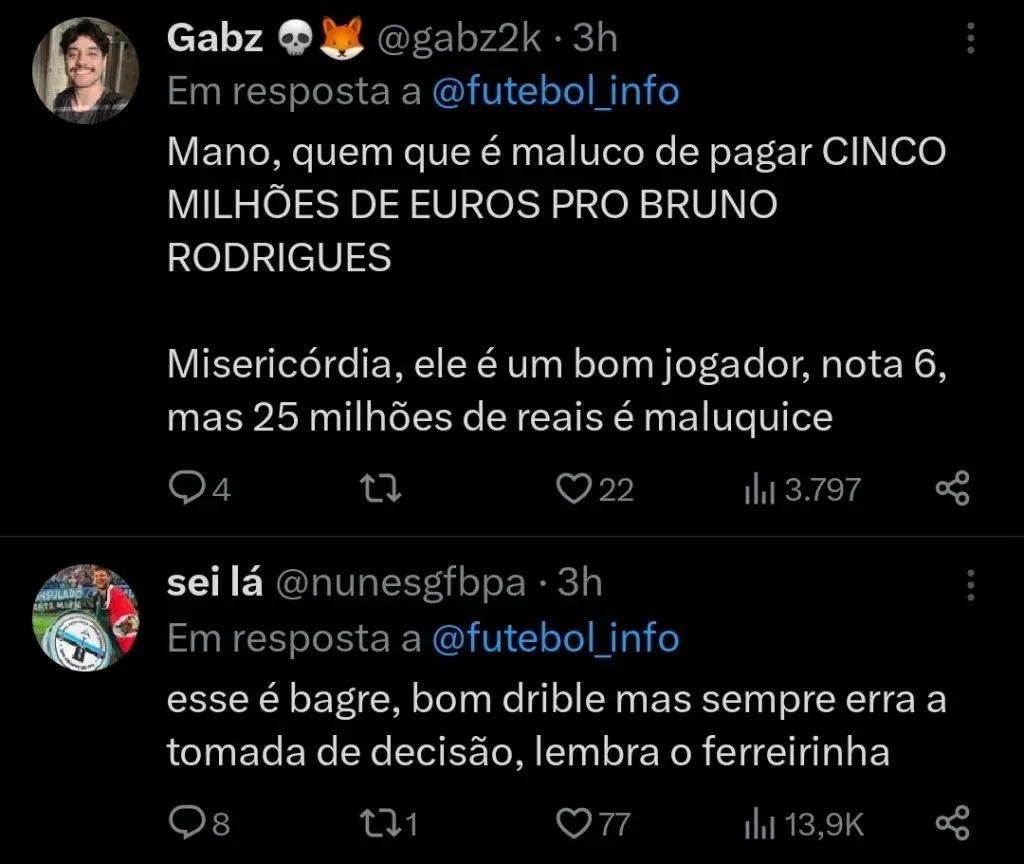 Repercussão via Twitter