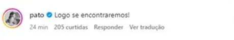 Comentário de Alexandre Pato.