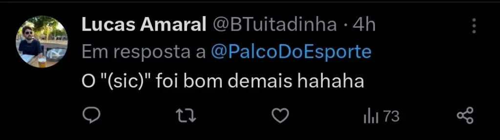 Repercussão via Twitter