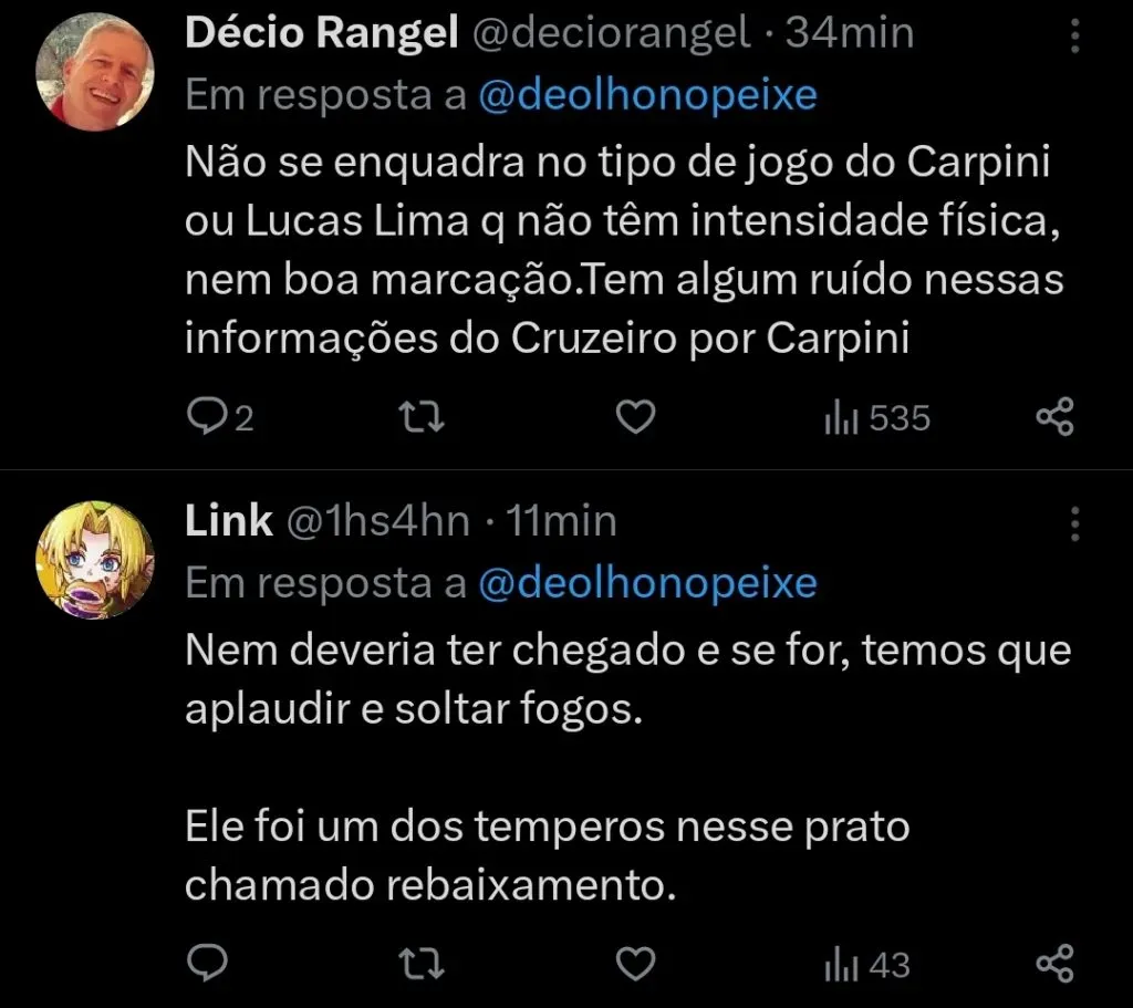 Repercussão via Twitter