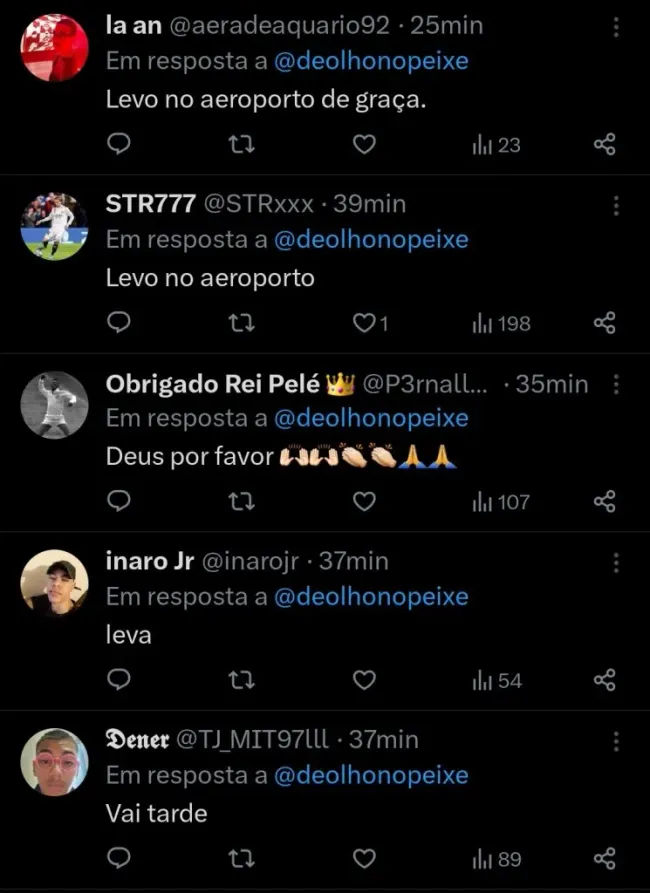 Repercussão via Twitter