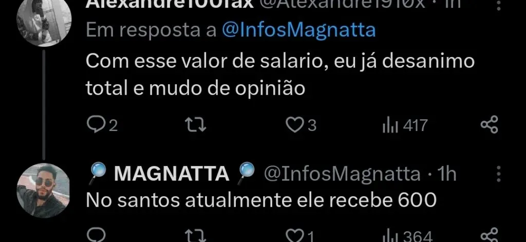 Repercussão via Twitter