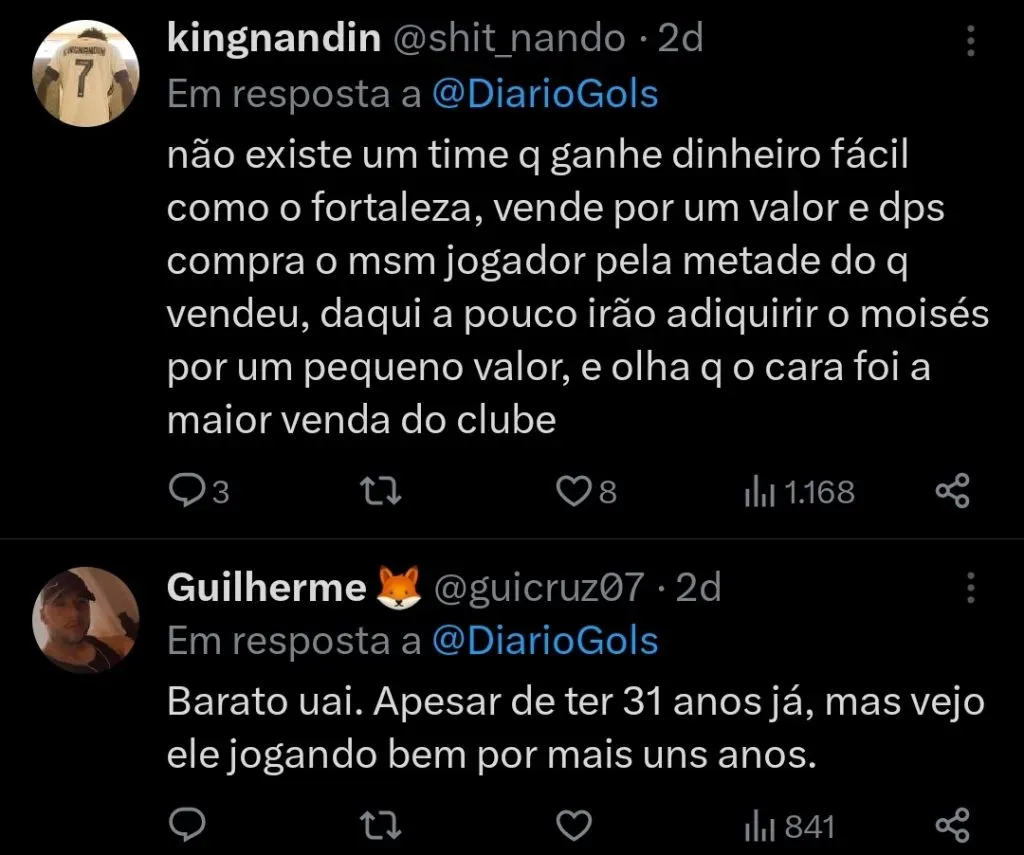 Repercussão via Twitter