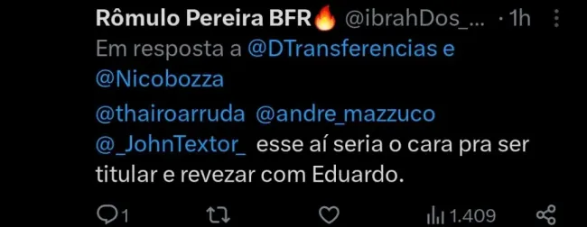 Repercussão via Twitter