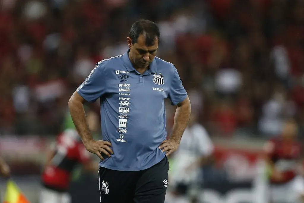 Fábio Carille pelo Santos. (Photo by Wagner Meier/Getty Images)