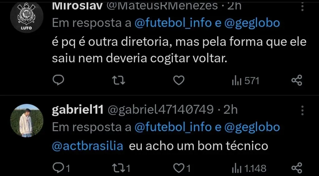 Repercussão via Twitter