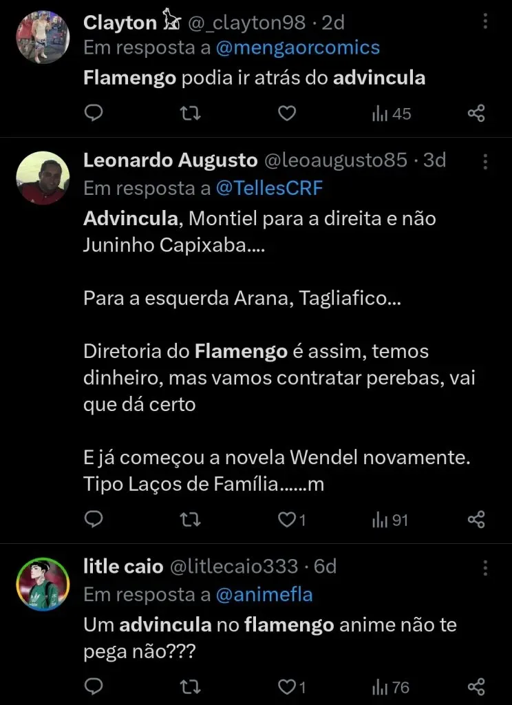 Repercussão via Twitter