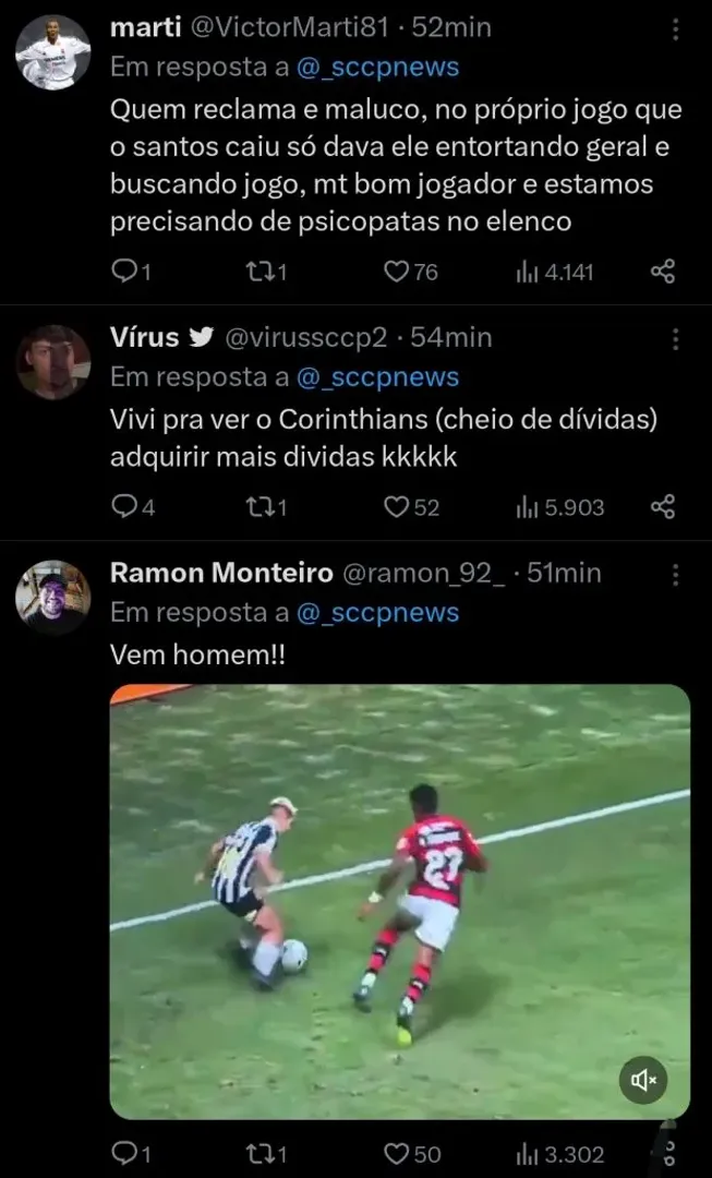 Repercussão via Twitter