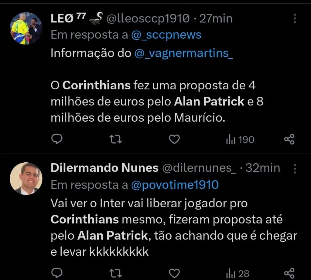 Repercussão via Twitter
