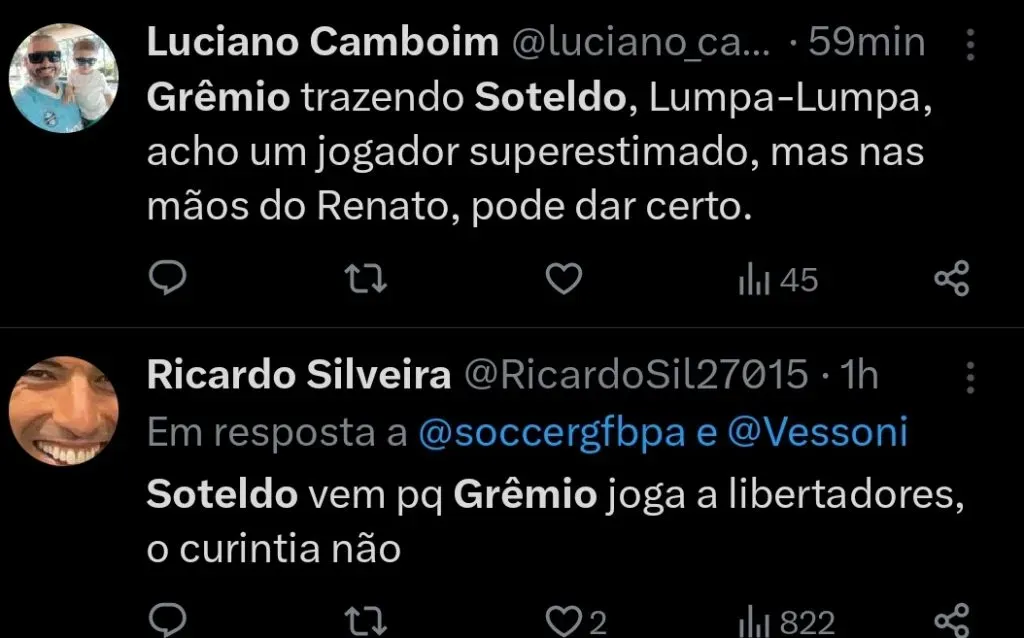 Repercussão via Twitter