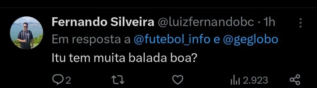 Repercussão via Twitter