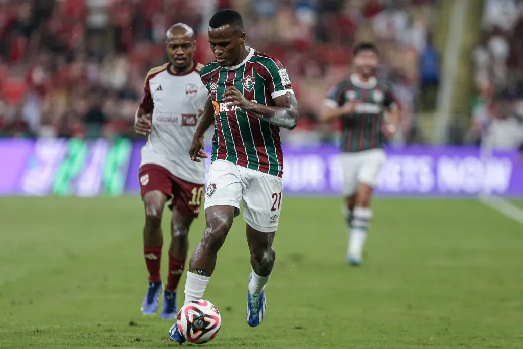 Arias marcou o 1º gol do Fluminense no Mundial (Foto: Lucas Merçon/Fluminense/Divulgação)