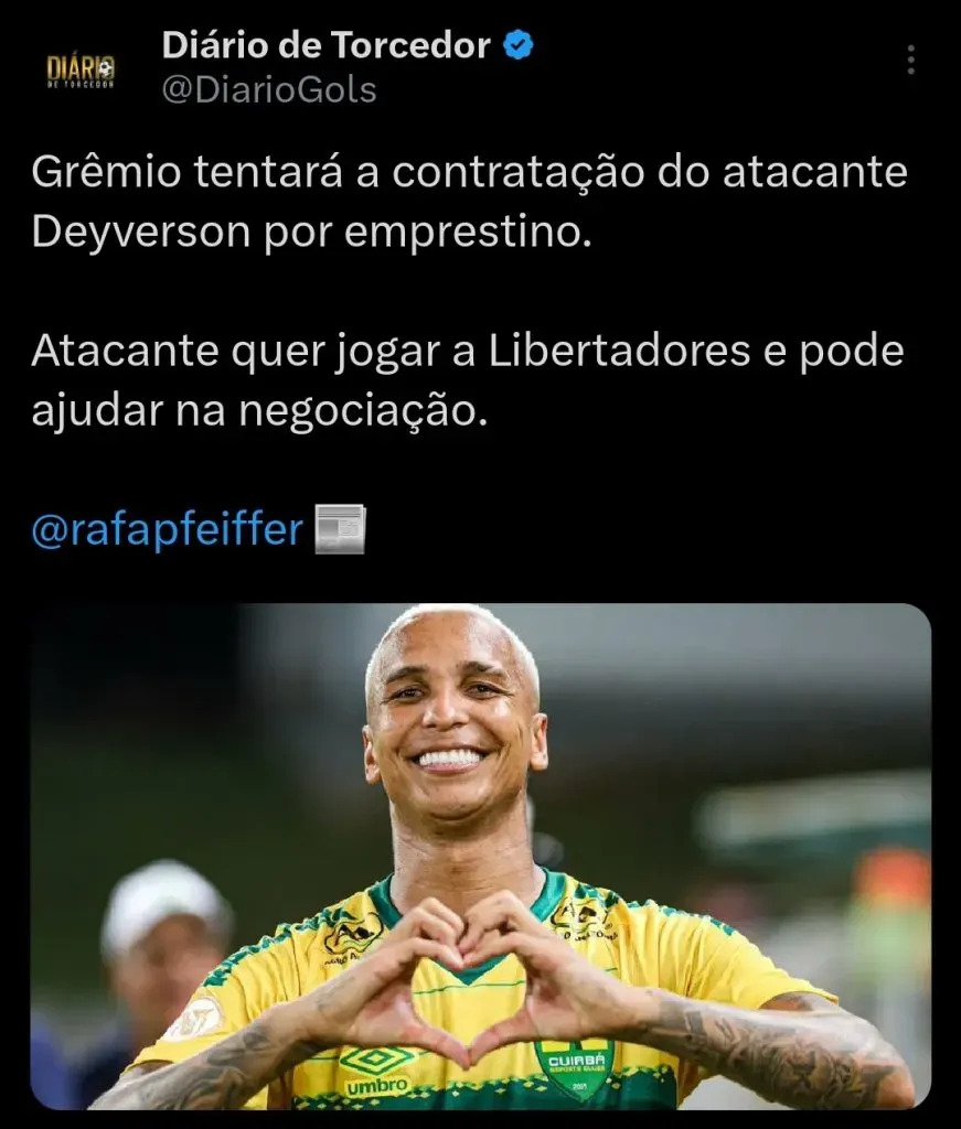 Repercussão via Twitter