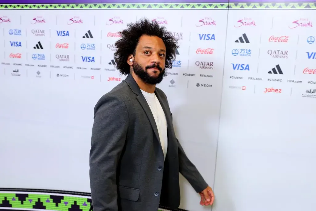 JEDDAH, SAUDI ARABIA – DECEMBER 18: Marcelo of Fluminense arrives prior to the FIFA Club World Cup Semi-Final match between Fluminense and Al Ahly FC at King Abdullah Sports City on December 18, 2023 in Jeddah, Saudi Arabia. (Photo by Francois Nel/Getty Images)