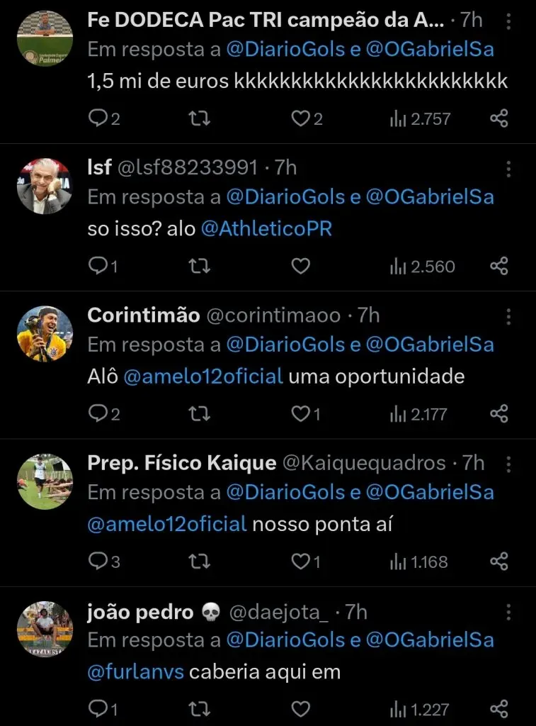 Repercussão via Twitter