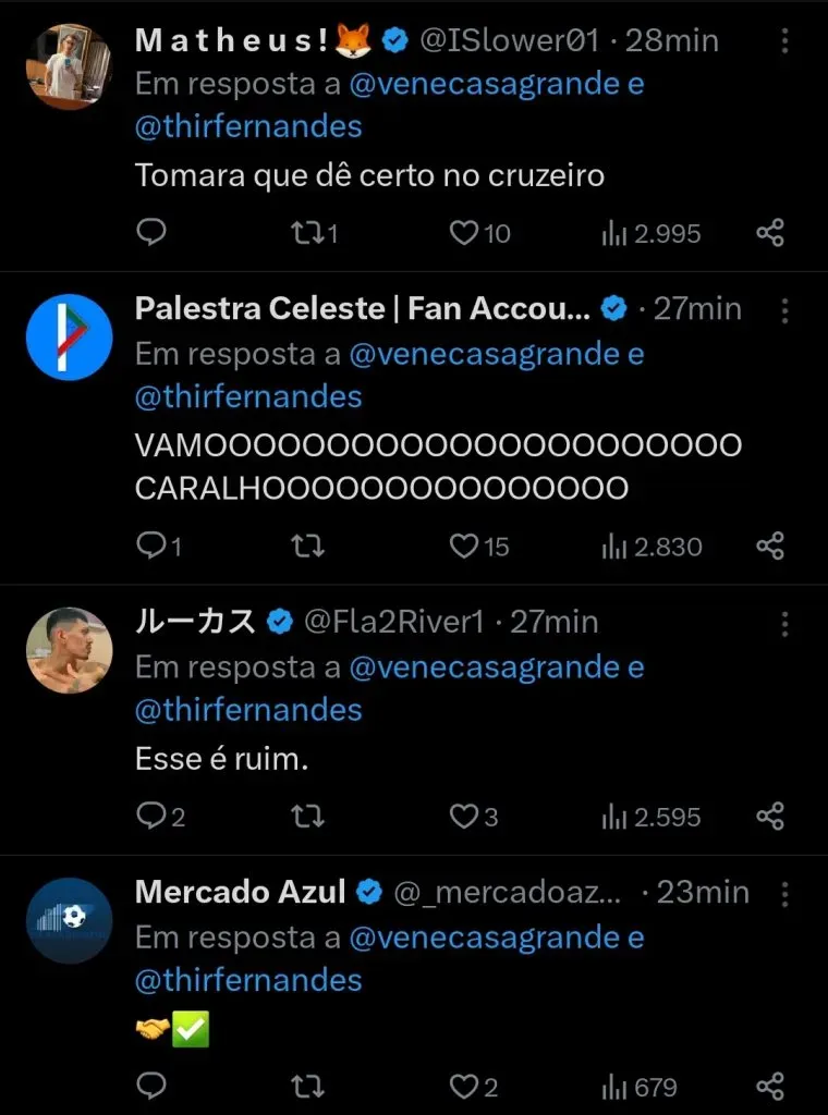 Repercussão via Twitter